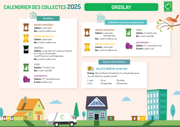 Calendrier des collectes 2025