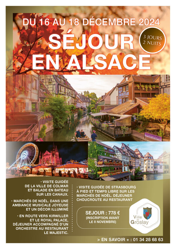 Séjour en Alsace 3 jours - 2 nuits